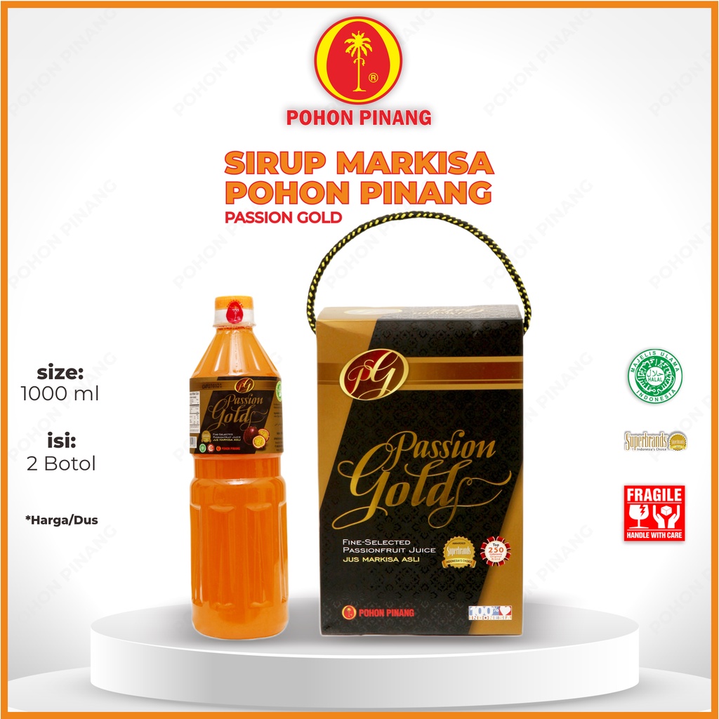 

Pohon Pinang Passion Gold 1 Liter/tenteng (isi 2 botol)