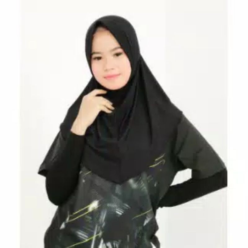 JILBAB INSTAN SPORT/JILBAB HARIAN/JILBAB OLAHRAGA 100℅ JERSEY-1