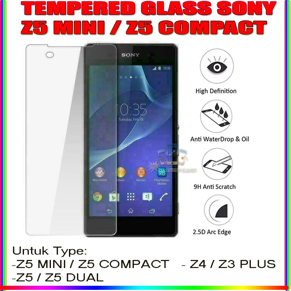 TEMPERED GLASS SONY XPERIA Z5 MINI / Z5 COMPACT XPERIA Z5 XPERIA Z5 DUAL XPERIA Z5 PLUS Z5+ ANTI GORES KACA TEMPER GLASS - CLEAR