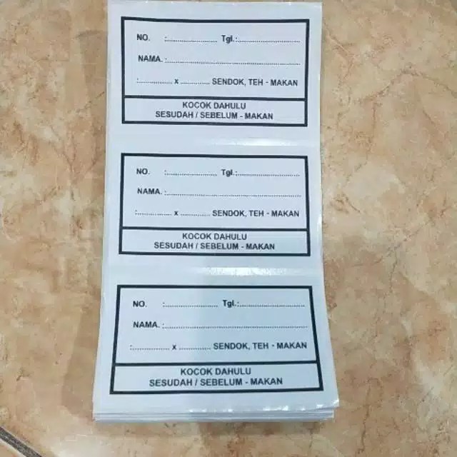 Etiket Obat/ Etiket Syrup