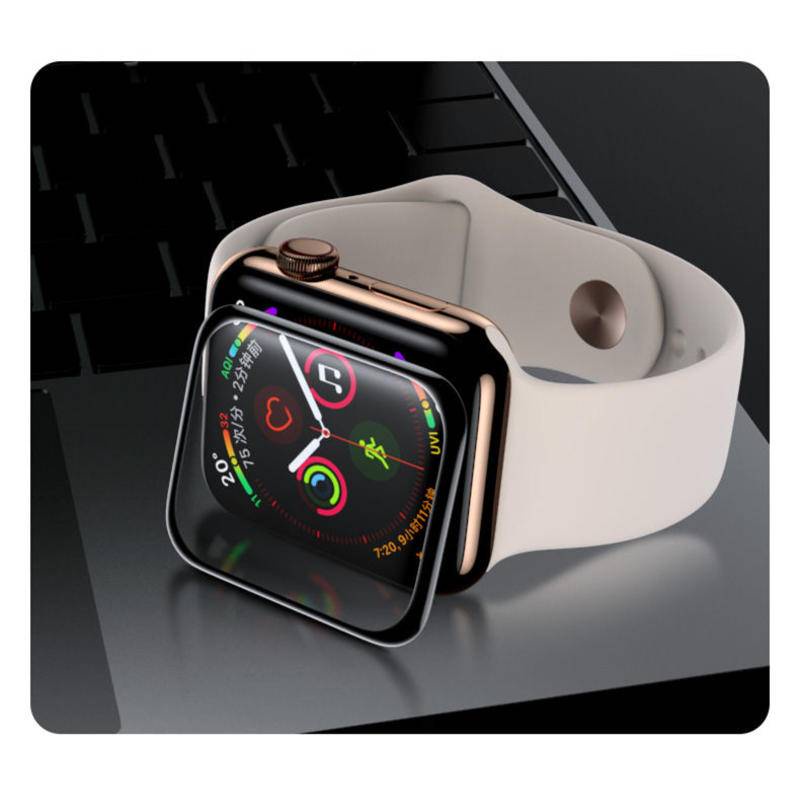 Soft Glass For Apple Watch 7 6 5 4 se 44mm 45mm 40mm 41mm iWatch series 3 2 1 42mm 38mm 9D HD Film Apple watch 6 Screen Protector