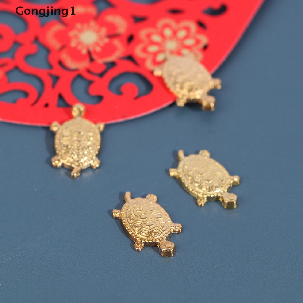 Gongjing1 10 Pcs Ornamen Kurakura Keberuntungan Warna Emas Untuk FengShui Fortune Wealth