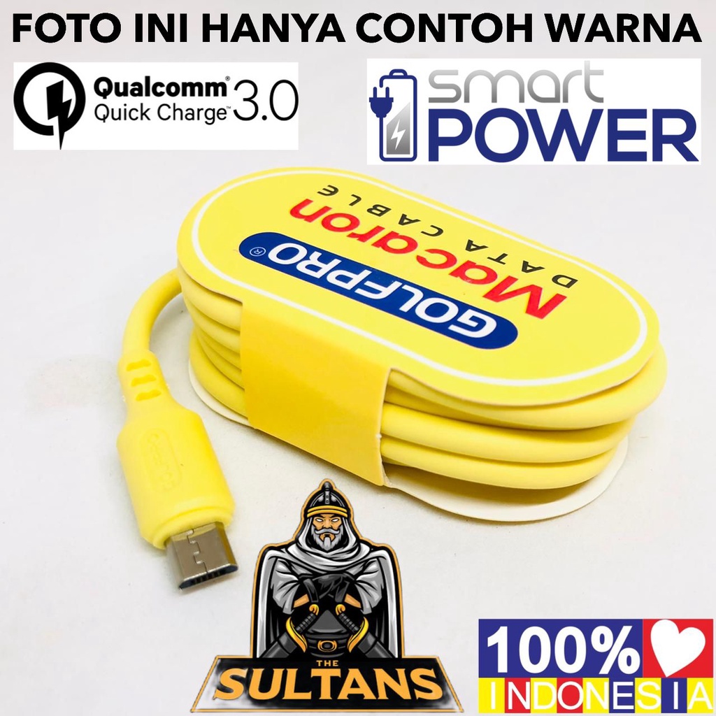 MINIGO Kabel Data Macaron Micro USB Support Fast Charging TYPE MICRO-USB I-PHONE DAN TYPE-C