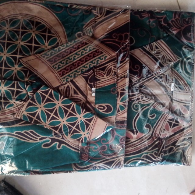 Baju Batik Pria Slimfit Big Size M L Xl Xxl Atasan Kemeja Batik Lengan Panjang