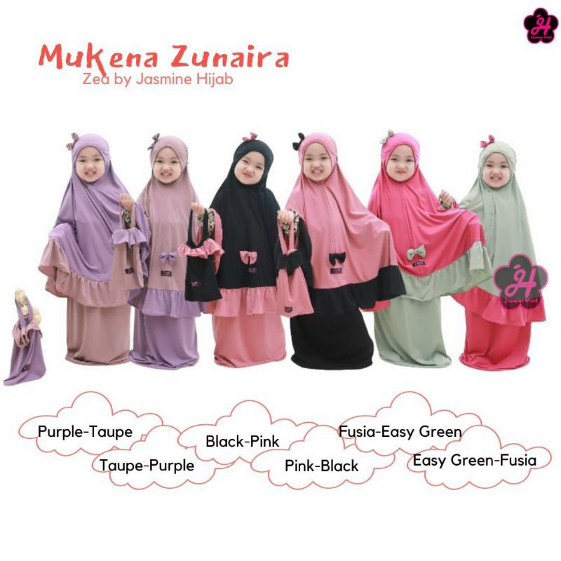 Mukena Zunaira Series Original Zea by Jasmine Hijab