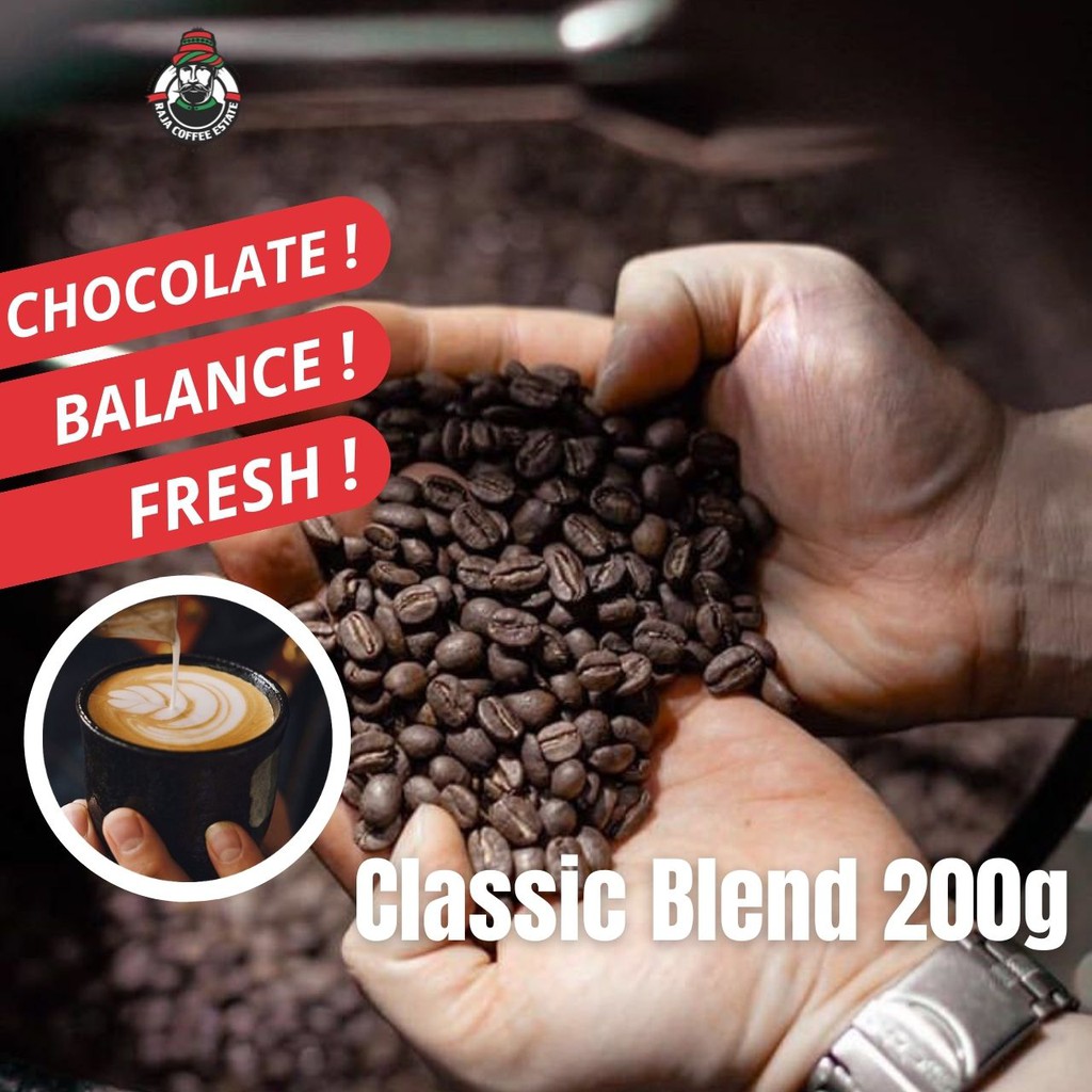 

RAJA COFFEE ESTATE CLASSIC BLEND KOPI BIJI BUBUK ARABIKA ACEH GAYO