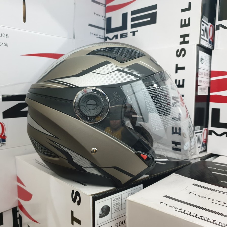 ZEUS ZS610 MDSIL 014 SILVER - Helm Zeus ZS 610