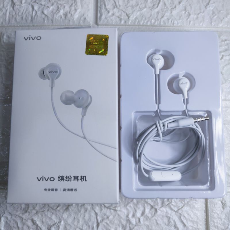 [New] Headset Vivo Original 100% Jack 3.5mm