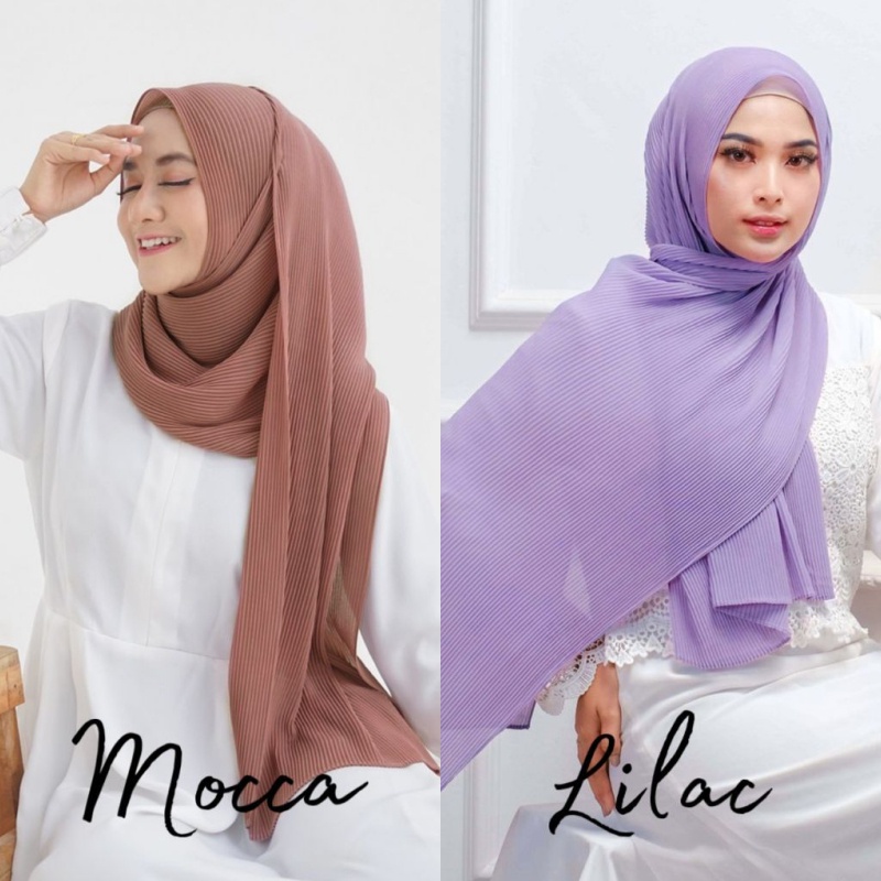 DISKON 50% PASHMINA FULL PLISKET 180x75 BABYDOLL PREMIUM /PASHMINA PLISKET LIDI / PLEATED SHAWL