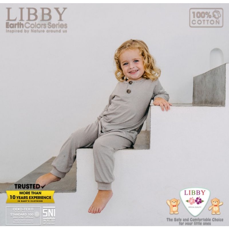 Libby Earth Colors Series 2 Setelan Baju Lengan Panjang Celana Panjang