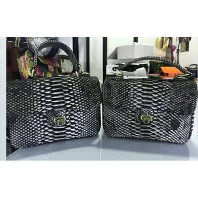 tas KULIT ULAR PITON ASLI