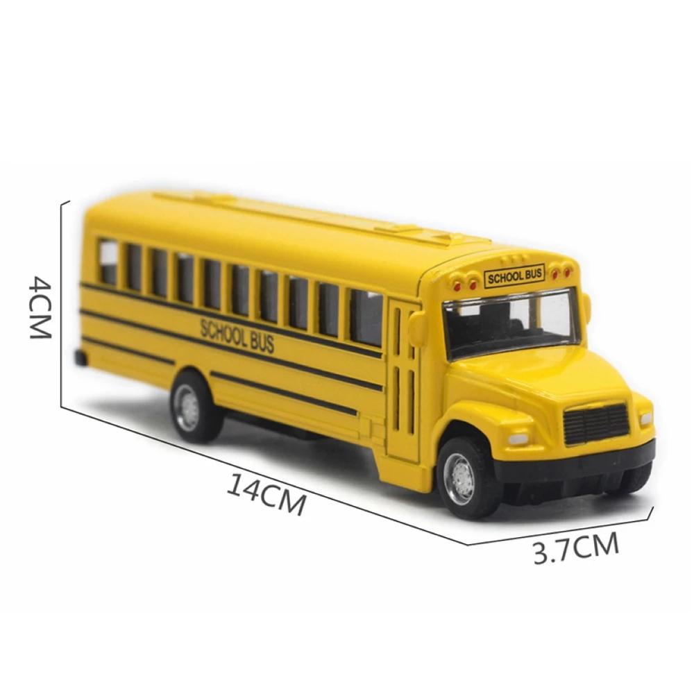 Needway Bus Sekolah Model Kendaraan Mainan Edukasi Mainan Kuning1 /64 Inersia Mainan Anak Laki-Laki Simulasi Kendaraan