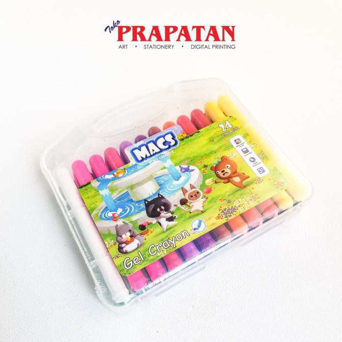 

Cuci Gudang Awal Tahun Macs Gel Crayon 24 warna / Krayon Gel Big Sale