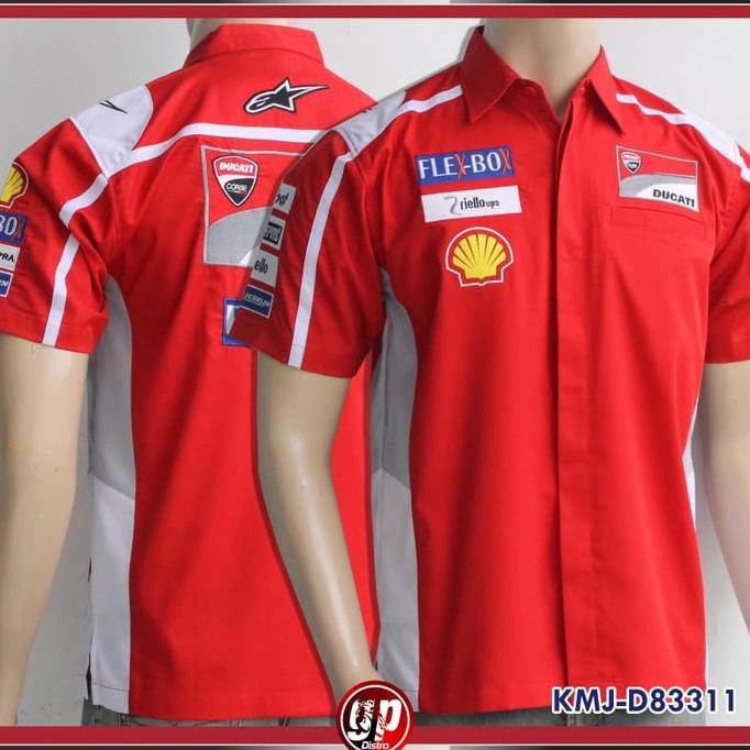 Kemeja Motogp Ducati Corse 2018 - Merah, S