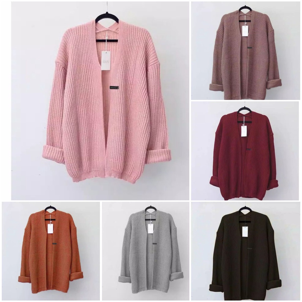 CARDI BERSHKA PREMIUM-CARDIGAN RAJUT/SWEATER RAJUT CARDIGAN