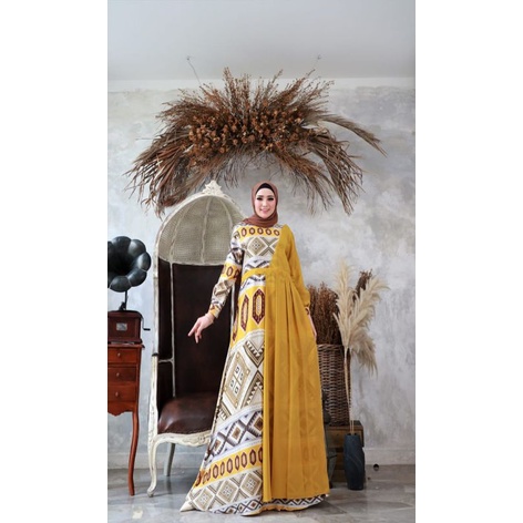 Model Terbaru/Gamis Maxi Bahan Armani Silk+Ceruty Babydoll/Gamis Maxi kondangan/Gamis Maxi Kekinian