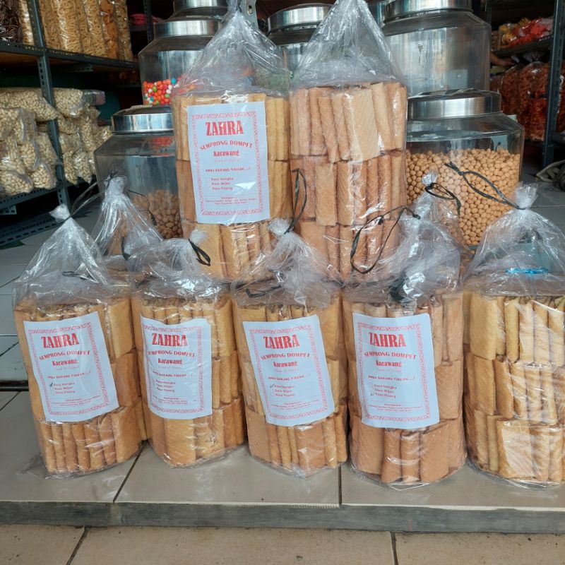 ALMA.SNACK KUE SEMPRONG SPESIAL 250gr RASA NANGKA DAN PISANG SNACK KILOAN MURAH