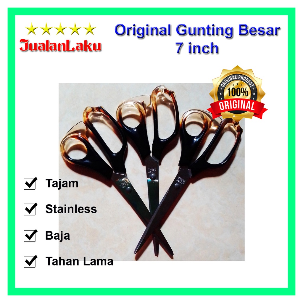 

Original Gunting Besar Tajam 7 inch Pemotong Gunting Kertas Kain Asli