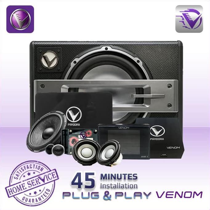(HOME SERVICE) Paket Audio Mobil VENOM PAKET EXPRESS PRO 3 WAY VXR3 TERLENGKAP