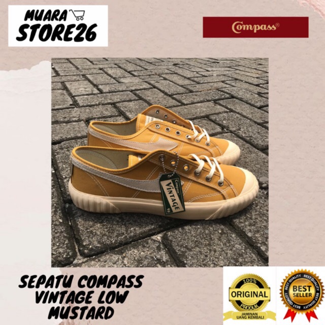 Sepatu Compass Vintage Low Mustard