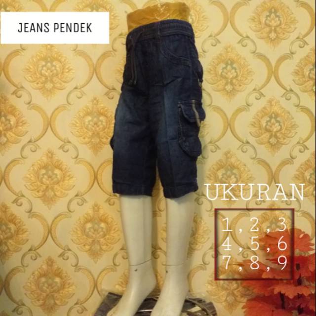 [READY] Celana Pendek Anak Laki-Laki 1,2,3,4,5,6,7 tahun bahan Jeans