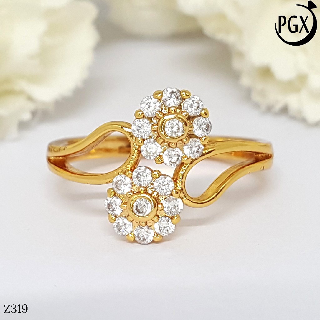 PGX Cincin Xuping Wanita Perhiasan Lapis Emas Aksesoris Fashion Premium - Z319