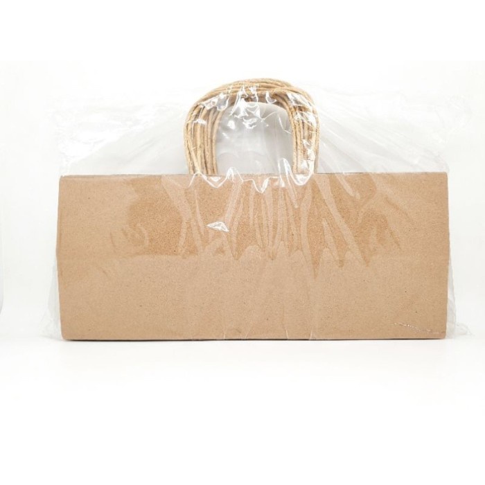 

✨ BISA COD ✨ Tas Kertas/Kantong Kertas/Paper Bag Polos Coklat Tas Kado 15x35x15cm