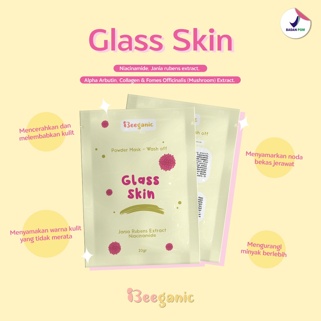 [DISTRI] BEEGANIC MASKER WAJAH WASH OFF MASK WITH DNA SALMON