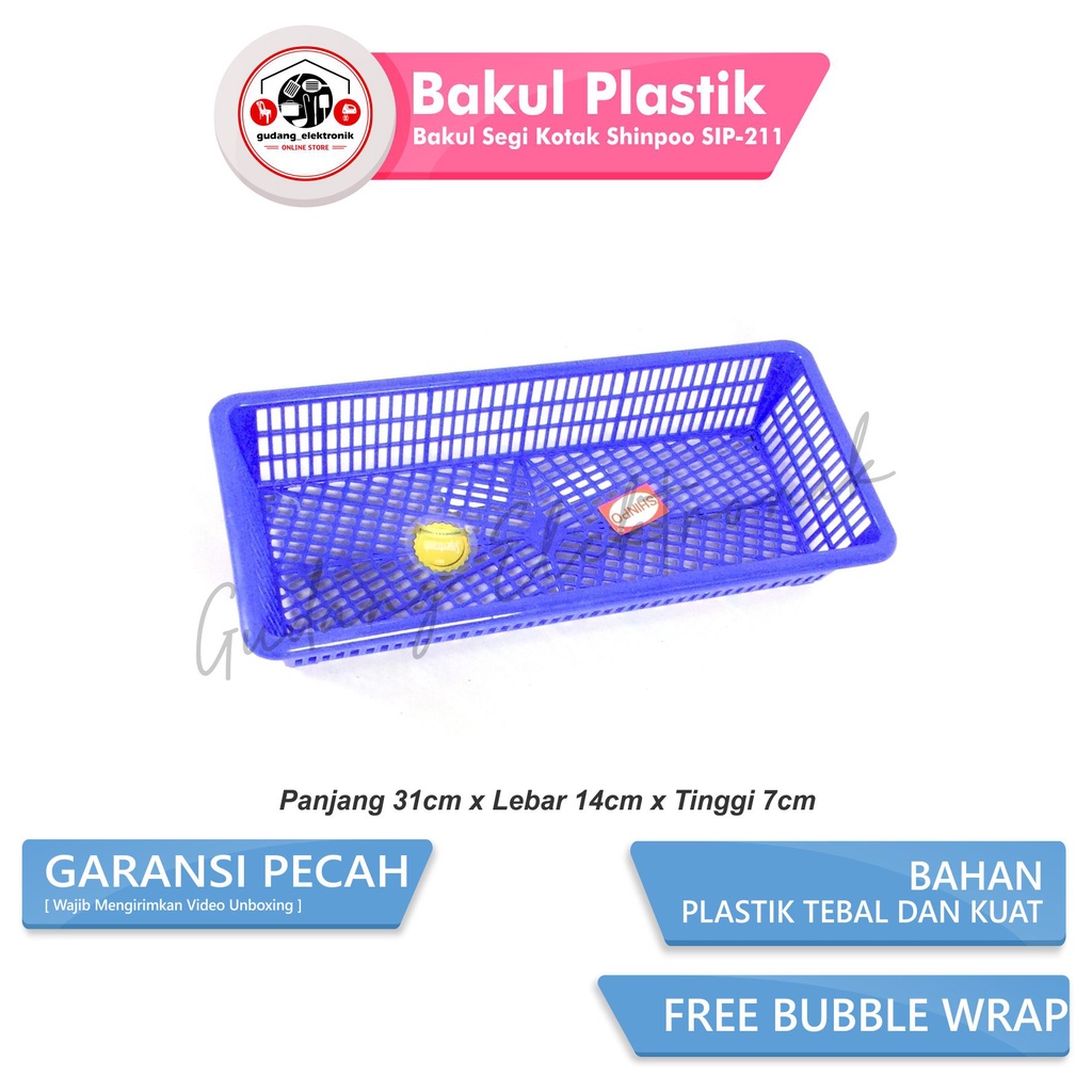 Bakul Segi Astro Shinpo Keranjang Kotak Keranjang Surat Plastik Serbaguna Bakul Segi Kotak Shinpoo S