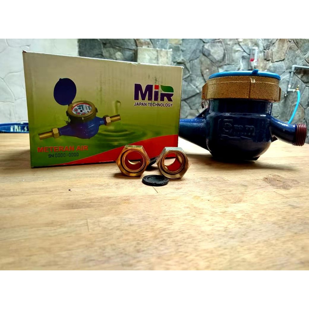 Meteran Air Besi Water Meter Besi SNI Untuk PDAM 1/2 inci