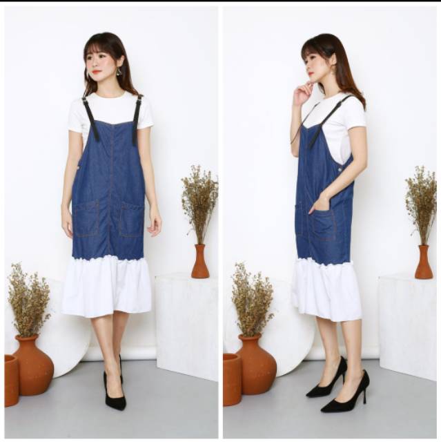 Overall Dela Rosa jeans Tile RO Overall rosa soft jeans OVERAL JEANS MURAH