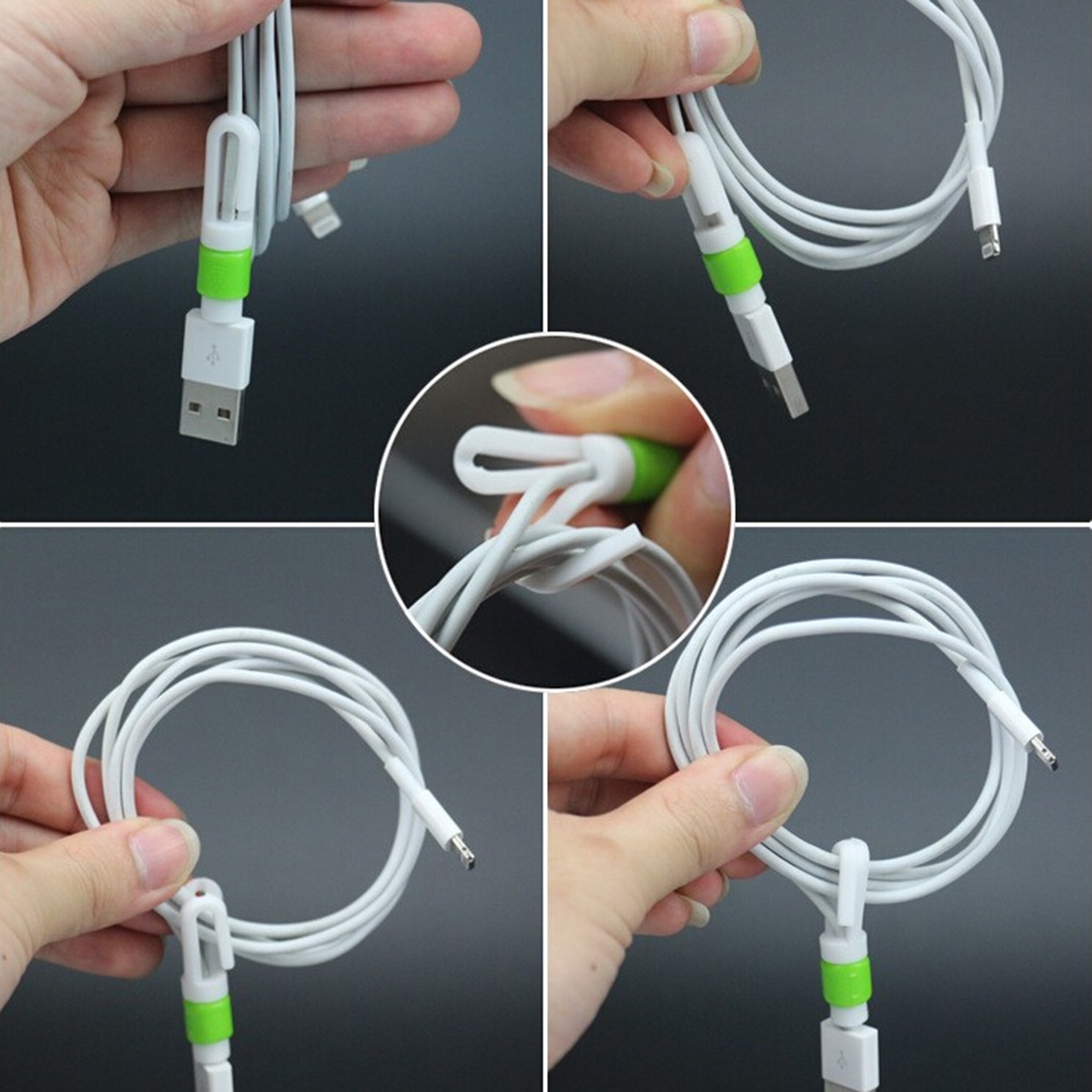 {LUCKID}2 Pcs Data Line Protection Anti Breaking Protective Sleeve For Earphone Line