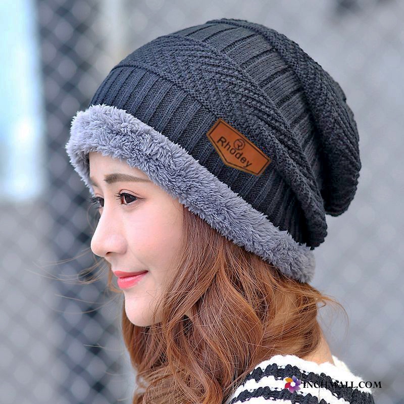 Rhodey Topi Kupluk Pria Wanita Wool Dewasa Rajut Bulu Wol Hangat Outdoor import