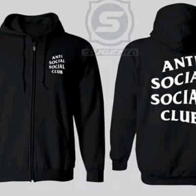 HOODIE JAKET SWEATER ZIPPER ANTI SOSIAL SOSIAL CLUB JAKET DISTRO