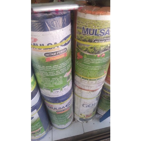 PLASTIK MULSA HITAM PERAK PREMIUM DGW 18KG FREE KAOS LEBAR 80,100,120