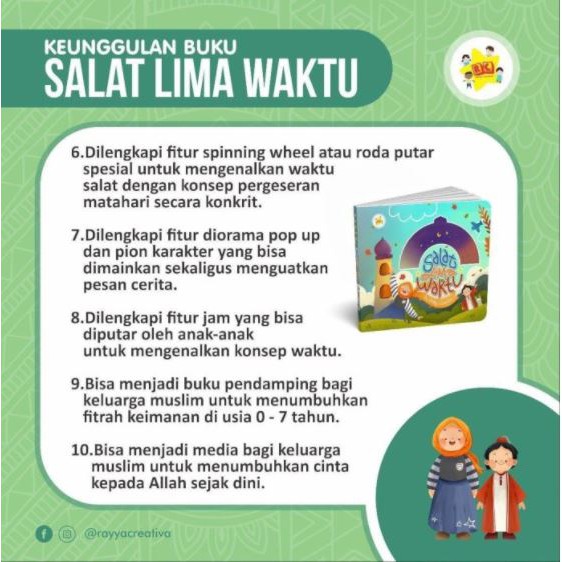 Board Book Sholat 5 Waktu - Buku Anak-anak