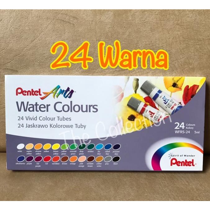 

Atk0460Pt 24 Warna Cat Air Pentel Wfrs 24 Watercolour Art Color