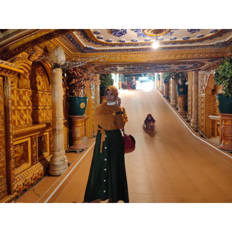 POLA GAMIS ALINE/POLA JIPLAK GAMIS/POLA INSTAN GAMIS/MURAH/MODERN/TERBARU/DEWASA