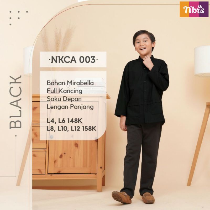 NKCA 003 NIBRAS KOKO ANAK NIBRAS KOKO ANAK LENGAN PANJANG KOKO LEBARAN KOKO ANAK MURAH