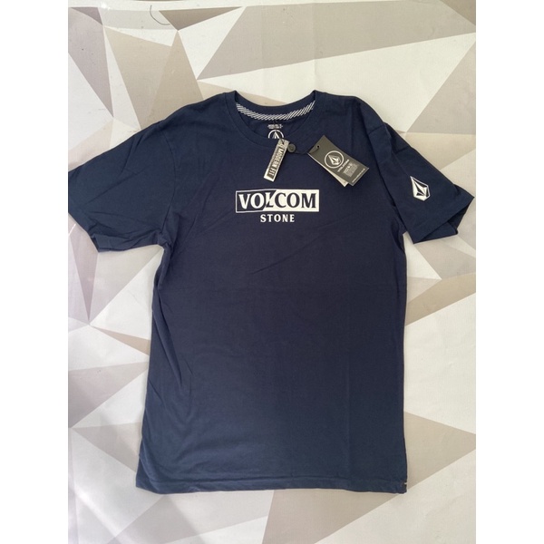 BAJU KAOS VOLCOM ORIGINAL BM PREMIUM POLOS PRIA