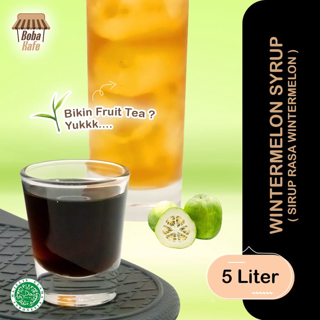 

WINTERMELON CONCENTRATED SYRUP (MERK ITPIN) - UKURAN 7KG/5LITER - SIRUP WINTERMELON TERMURAH