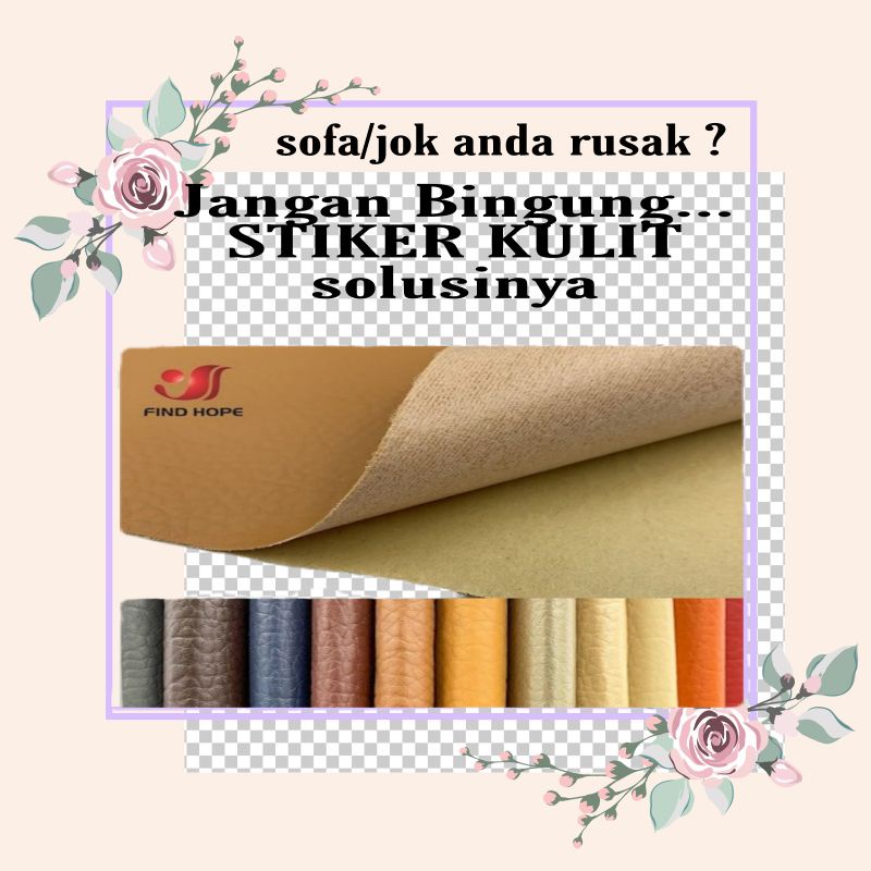Sticker Stiker leather bahan kulit berkualitas import untuk sofa
