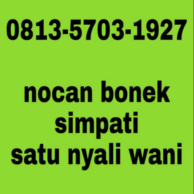 PERDANA NOCAN TELKOMSEL BONEK 1927