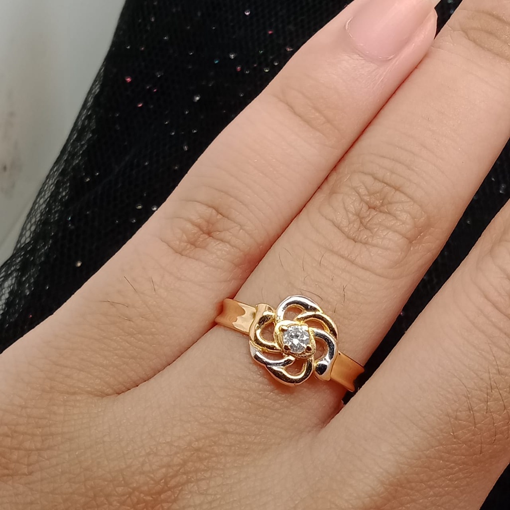 Cincin Emas 17K - 1 gr Kadar 750 - 271