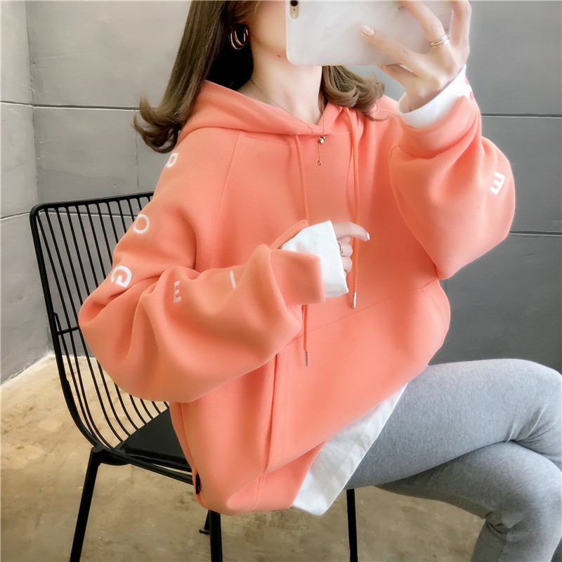 Sweater Polos Model Korea Wanita, Baju Longgar Lengan Panjang Cewek