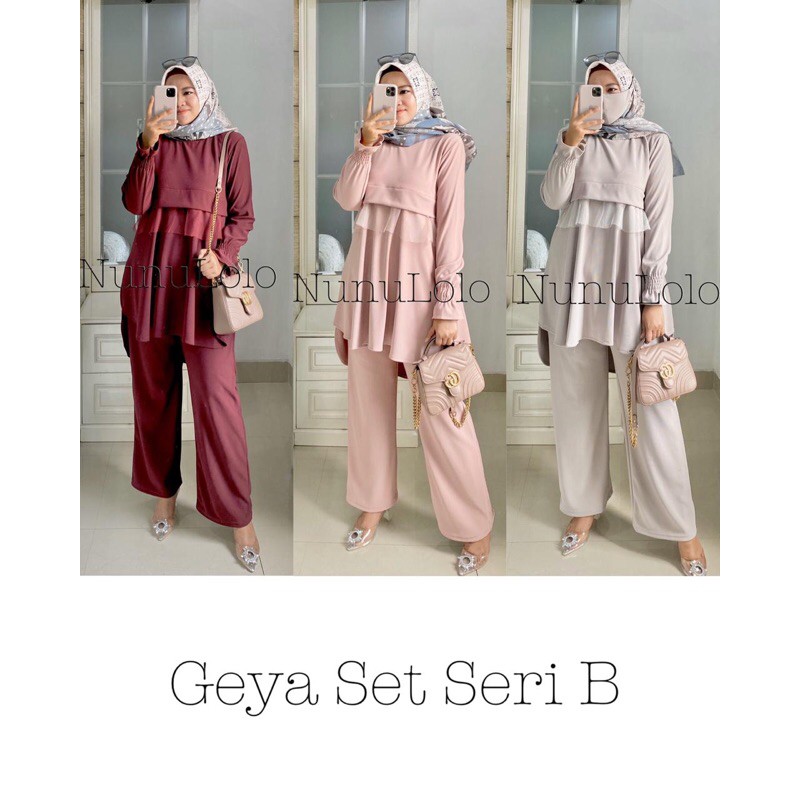 Geya Set Original By Nunulolo (SIAP KIRIM)