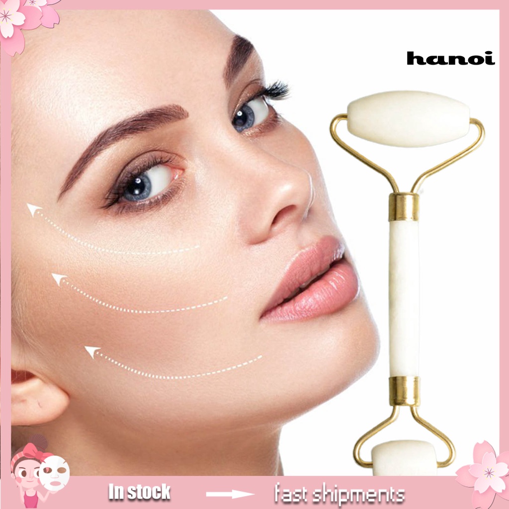 HQTM_Face Roller Double Ended Tighten Skin Skin Care Scrape Treatment Face Massager Roller for Family