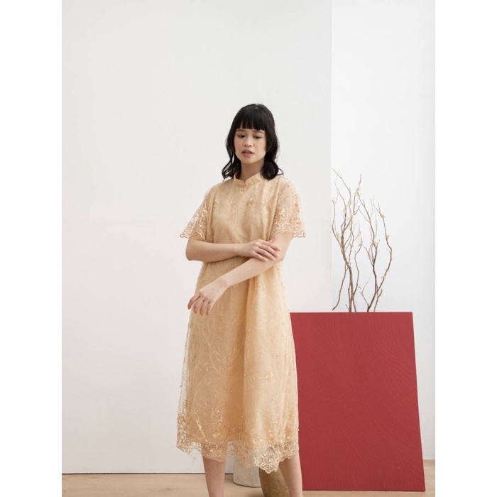 Premium Quality midi dress muslim MIDI DRESS KATUN SUSUN/DRESS Longtunik wanita polos terlaris gamis