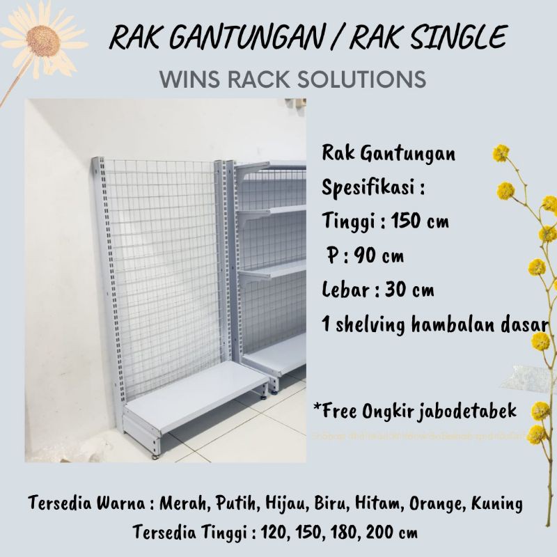 Rak minimarket / Rak supermarket / Rak gantung