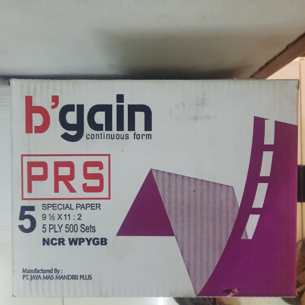 

Bgain B'gain Kertas Faktur Continous Form 5 ply Rangkap WPYGB Warna Warni 9.5 x 5.5 x 500 lembar